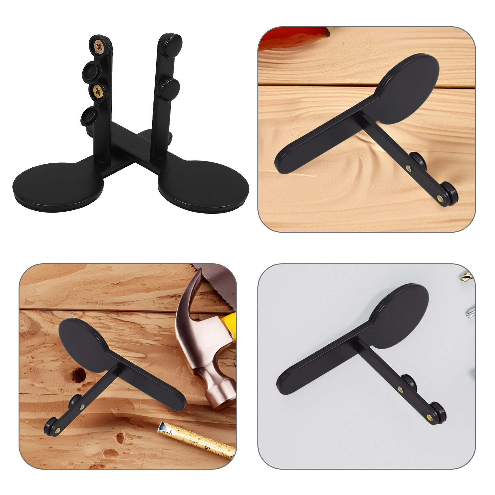 Desk Setup Organizer - 1 para metalowych uchwytów do tablic