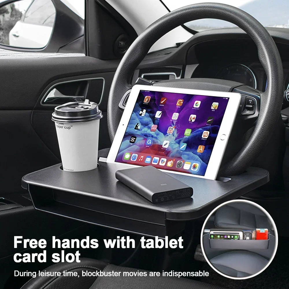 Desk Setup Organizer - Wielofunkcyjna tacka samochodowa, biurko na laptopa,