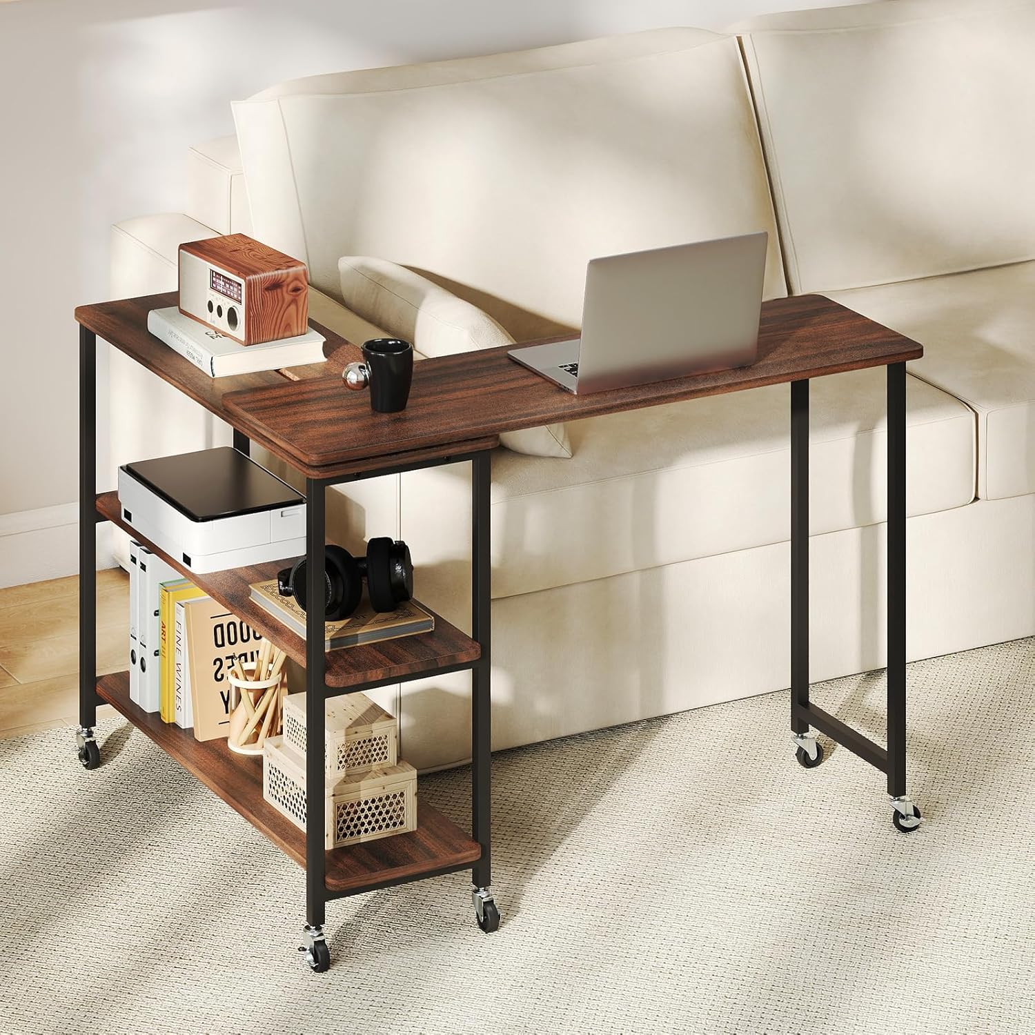 Desk Setup For Laptop - 360 ° Obrotowy stolik boczny z