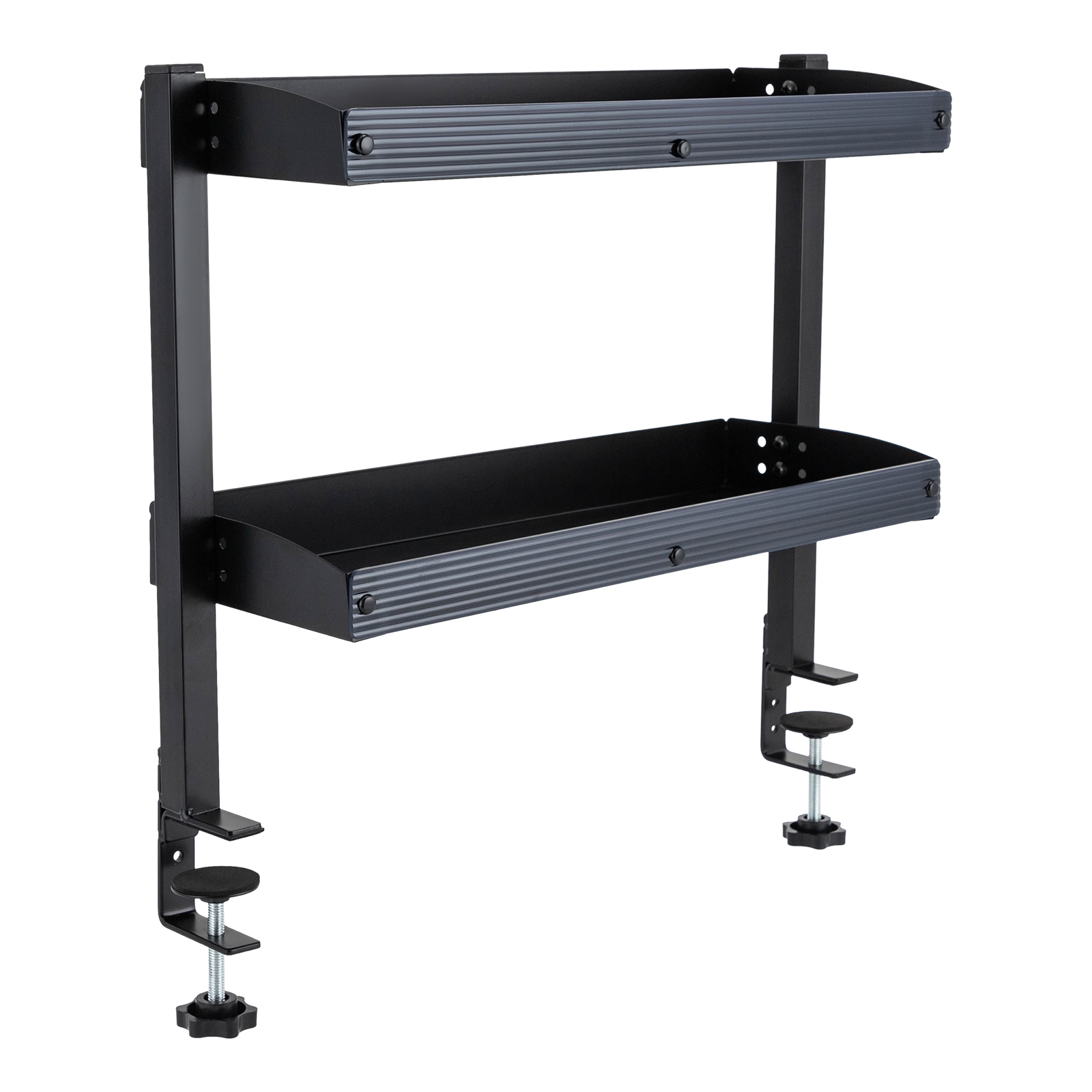 Desk Setup Organizer - Półka na biurko z zaciskiem, 2-poziomowa,