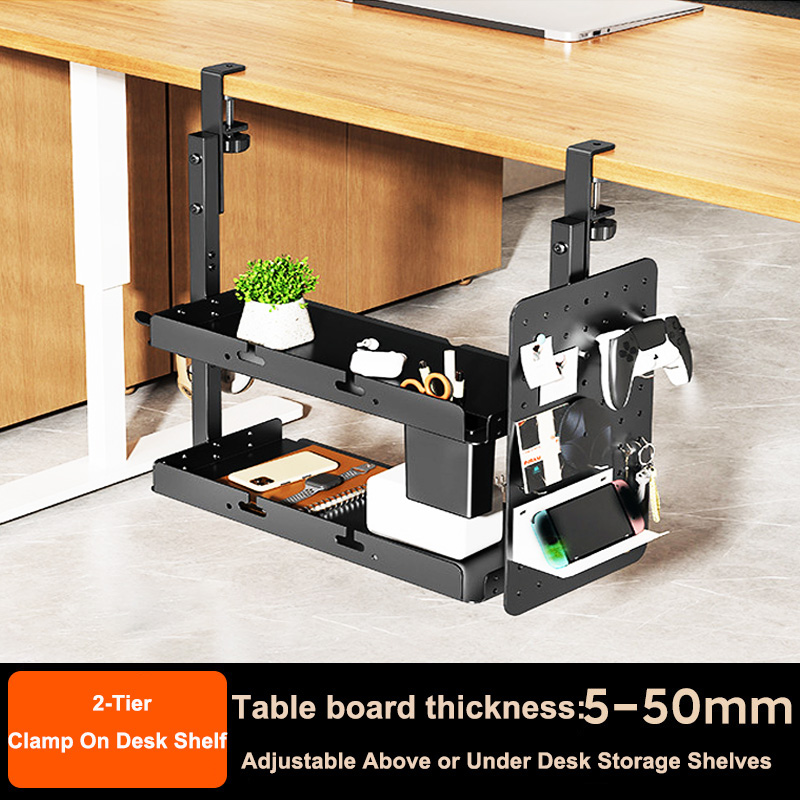 Desk Setup Organizer - Półka na biurko z mocowaniem na