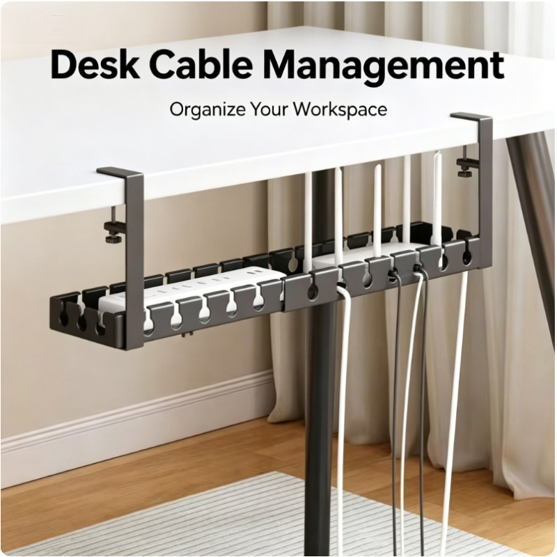 Desk Setup Organizer - Teleskopowa półka do przechowywania pod stół,
