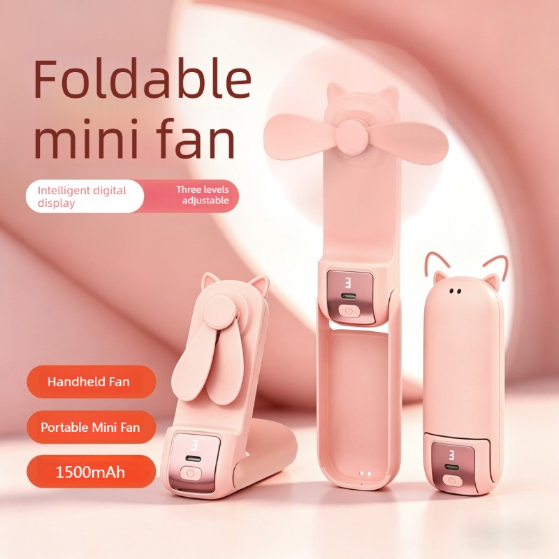 Fan Desk Small Usb - Przenośny, składany mini wentylator ręczny, wentylator