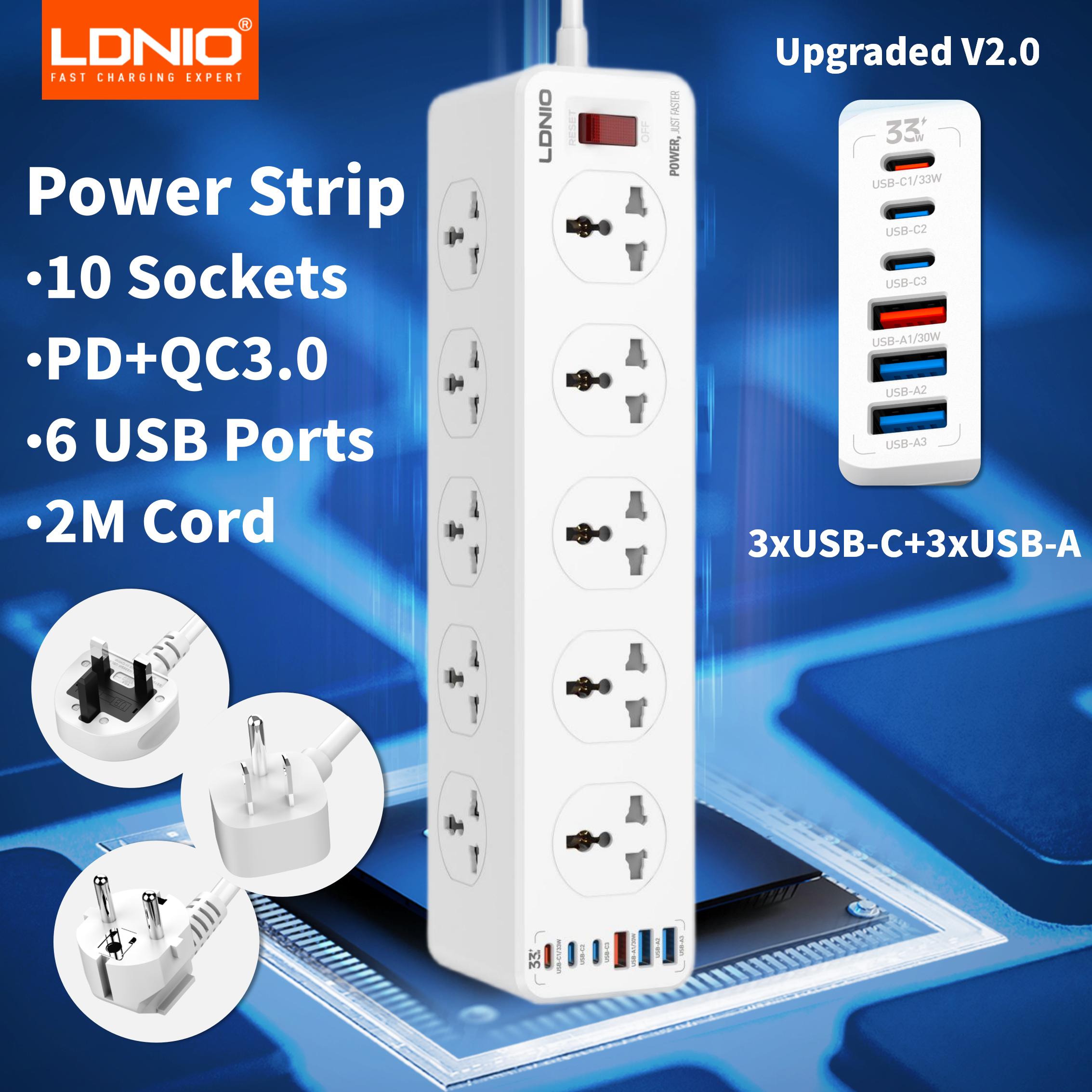 Power Strip Flat - LDNIO uniwersalne gniazdko przedłużające 2M gniazdo