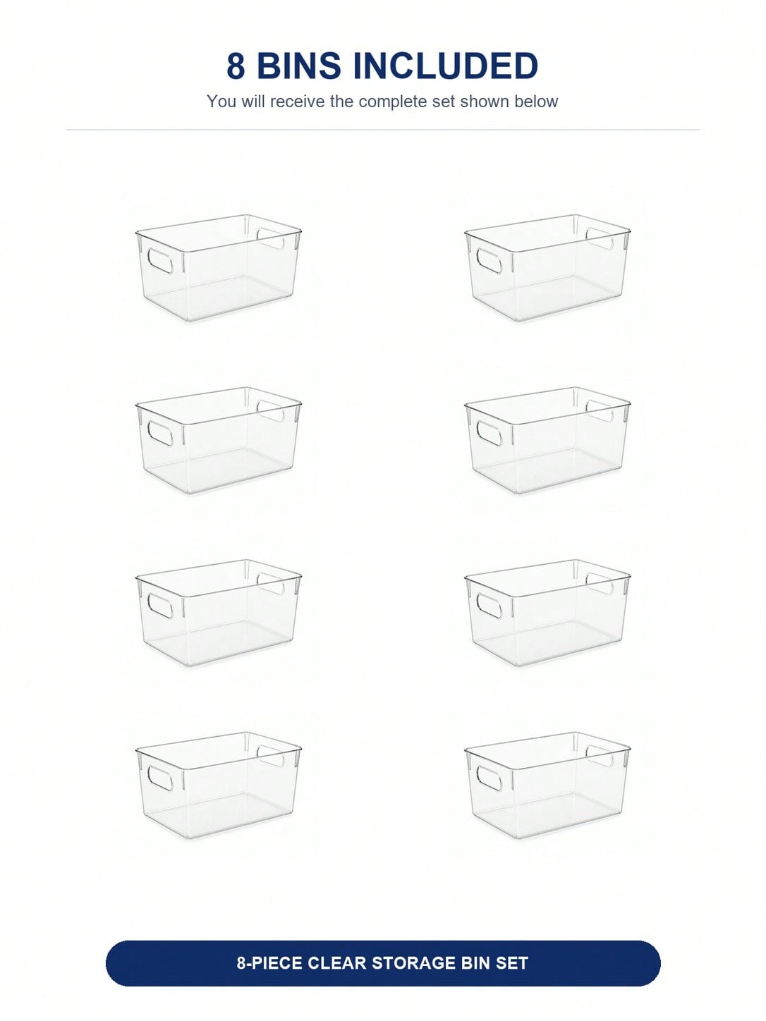 Zestaw 8 przezroczystych pojem – Desk Setup Organizer recenzja i cena