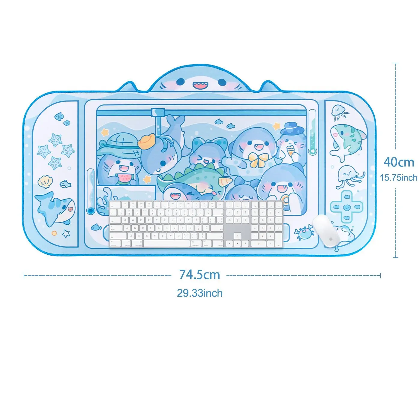 Bardzo Duża Gumowa Podkładka P – Desk Setup Blue recenzja i cena