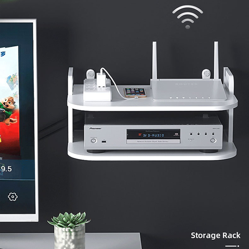 Półka ścienna na router z otwo – Desk Setup Organizer recenzja i cena