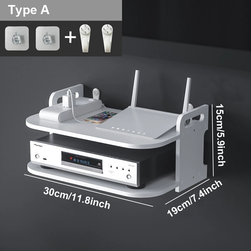 Półka ścienna na router z otwo – Desk Setup Organizer recenzja i cena