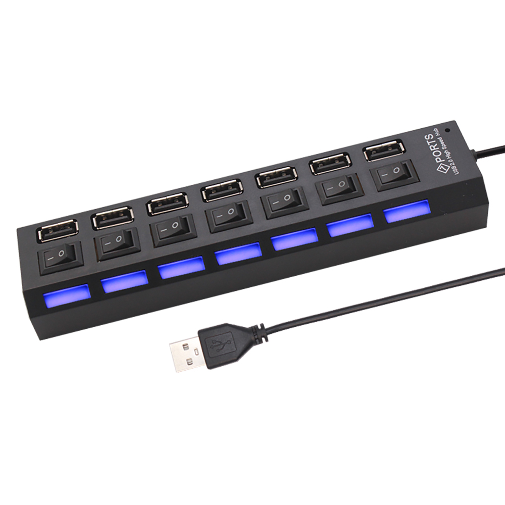 Rozdzielacz USB 2.0 z 7 portam – Desk Setup Mac recenzja i cena