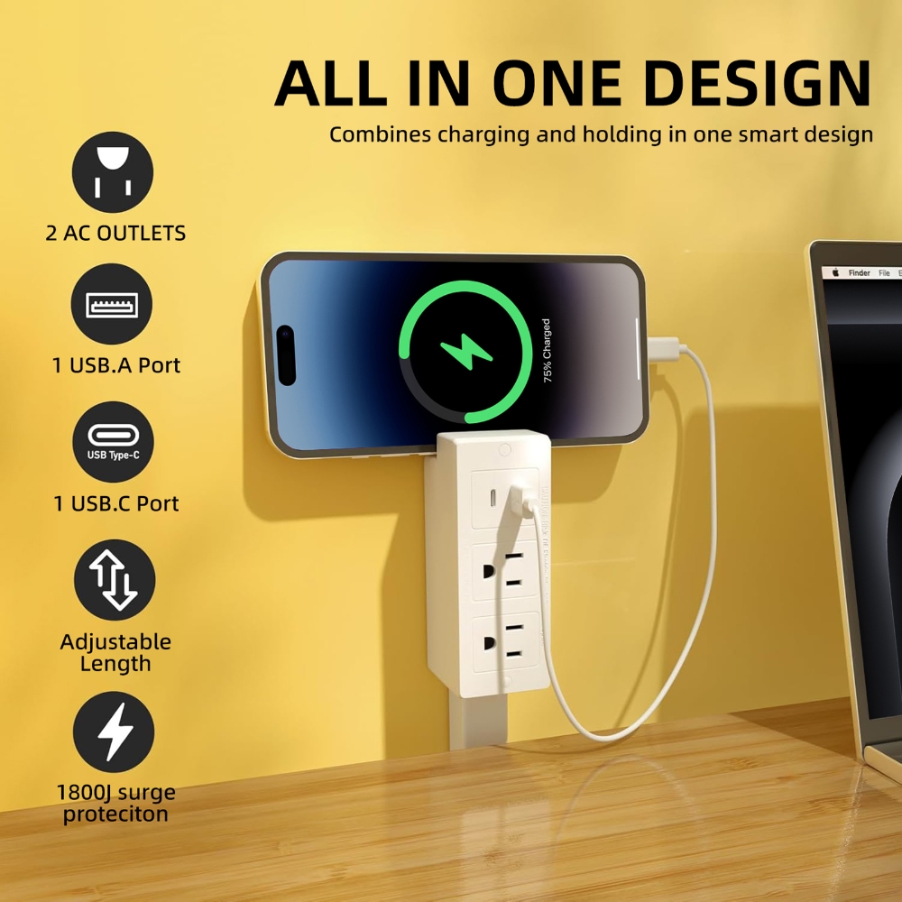 Gniazdo zasilające 360 ° Obrot – Power Strip Flat recenzja i cena