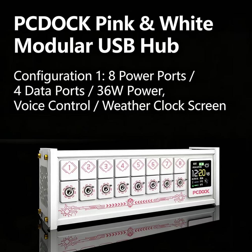 PCDOCK Blok USB z przełączniki – Desk Setup For Laptop recenzja i cena