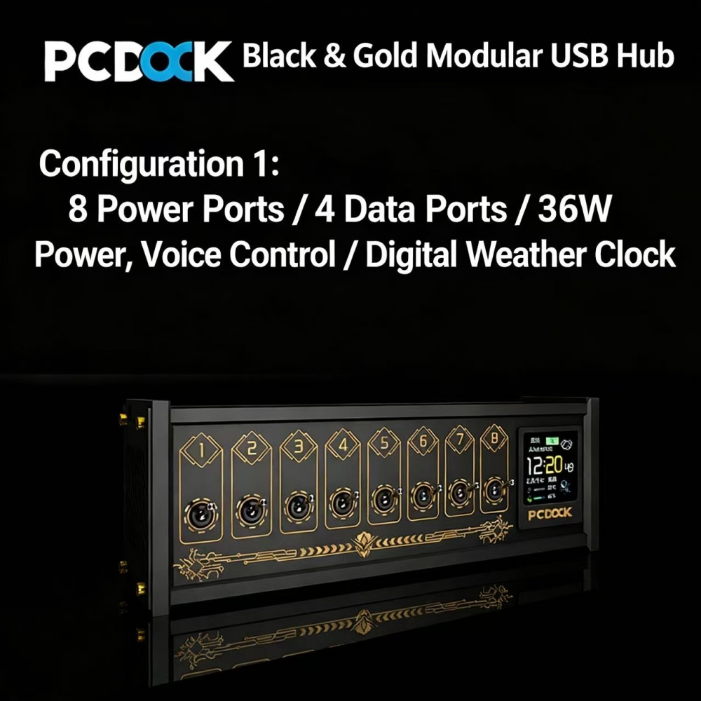 PCDOCK Blok USB z przełączniki – Desk Setup For Laptop recenzja i cena