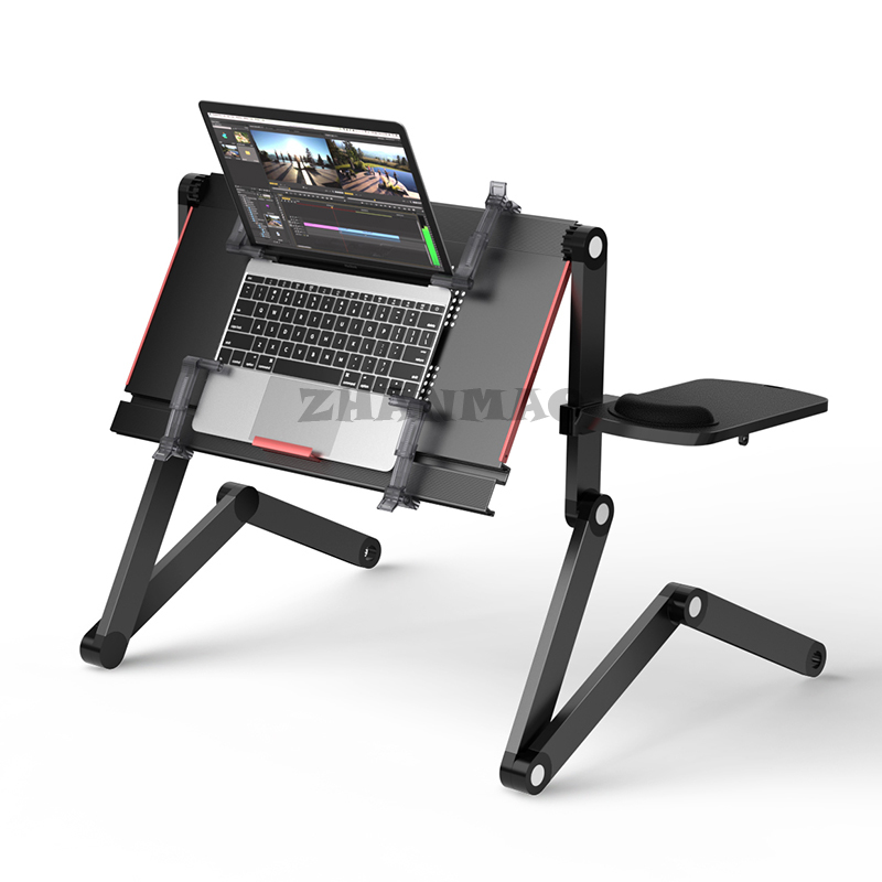 Leżący płaski na łóżku, biurko – Desk Setup For Laptop recenzja i cena