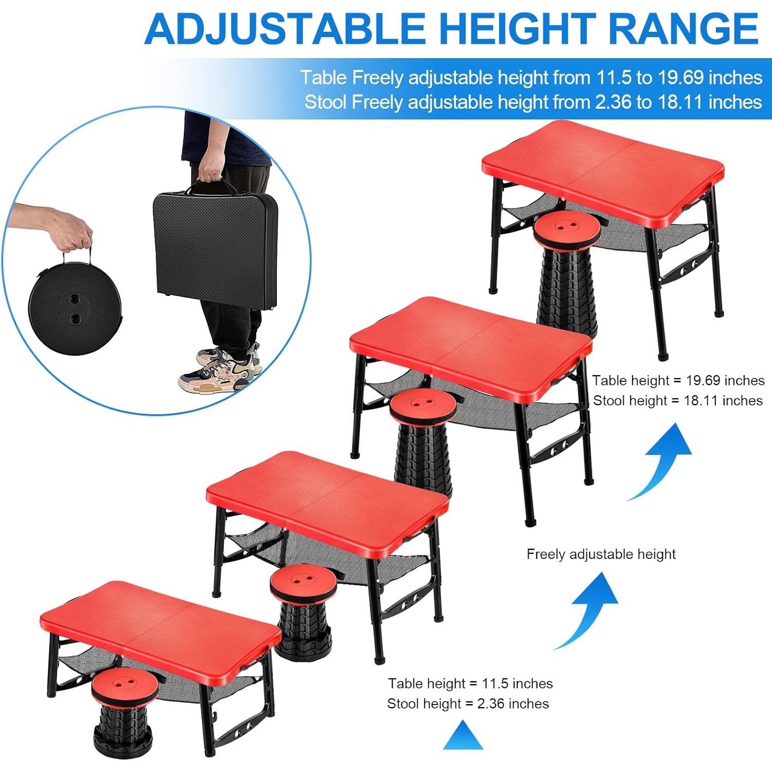 Zestaw składanych stołów i sto – Desk Setup For Laptop recenzja i cena